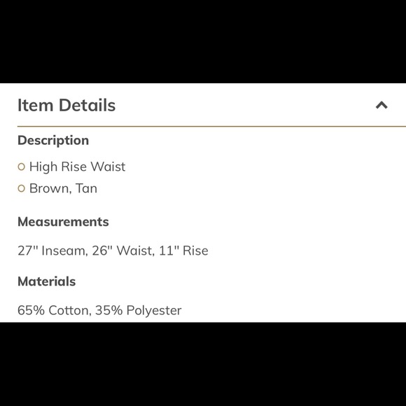 Tan High Waisted Dress Pant - Picture 3 of 3